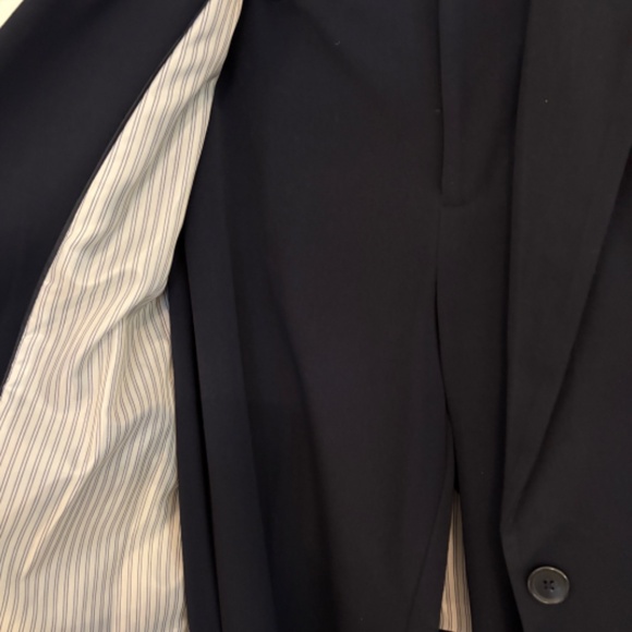 A New Day-Navy Blue Suit Jacket Size 6 Pants Size 8 - Picture 3 of 5